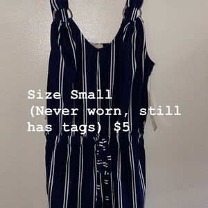 Summer Romper- Navy Blue